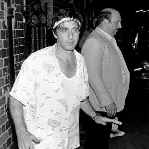 Actor Al Pacino August 1984 after a night out at Londons Joe Allens