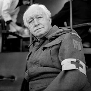 Actor Arnold Ridley in his role as Private Godfrey in the BBC television series Dad