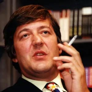 Actor and author Stephen Fry in Newcastle to promote his new book on 3rd November 1998