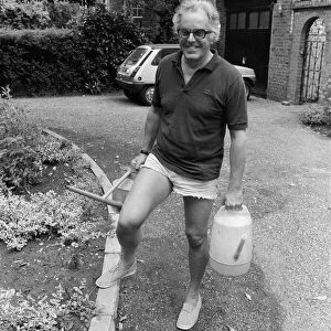 Actor Brian Rix working in his garden, he is to be the new General Secretary of National