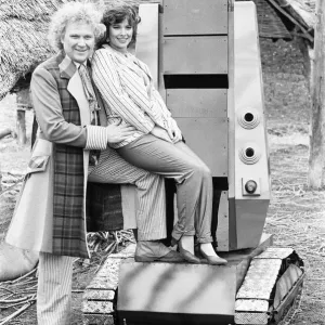 Actor Colin Baker as the sixth Doctor with Nicola Bryant who plays Perpugilliam Actor Colin Baker as the sixth Doctor with Nicola Bryant who plays Perpugilliam