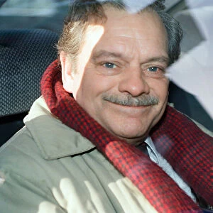 Actor David Jason during the filming of "A Touch of Frost". 11th February 1992