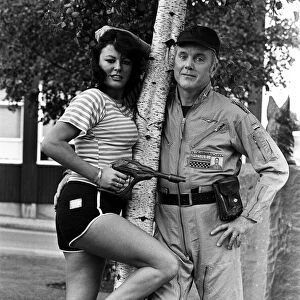 Actor Kenneth Cope and actress Ann Michelle. 28th September 1980