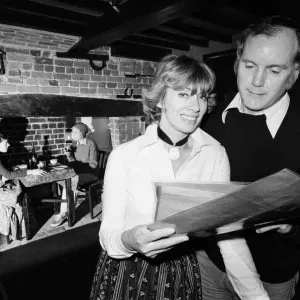 Kenneth Cope and Renny in Marthas Kitchen Print 1977