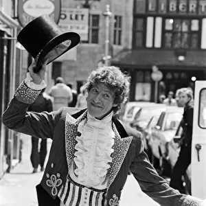 Actor Michael Crawford in character for the musical hit Barnum. 22nd May 1981