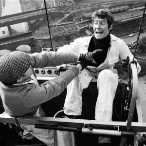 Actor Michael Crawford filming scenes for the BBC series Some Mothers Do Actor Michael Crawford filming scenes for the BBC series Some Mothers Do