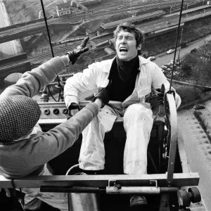 Actor Michael Crawford filming scenes for the BBC series Some Mothers Do Actor Michael Crawford filming scenes for the BBC series Some Mothers Do
