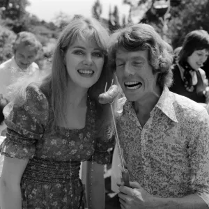 Actor Michael Crawford holds a barbeque in the garden of his home in Wimbledon Actor Michael Crawford holds a barbeque in the garden of his home in Wimbledon