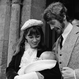Actor Michael Crawford and his wife Gabrielle at the christening of their second daughter Actor Michael Crawford and his wife Gabrielle at the christening of their second daughter