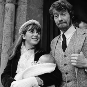 Actor Michael Crawford and his wife Gabrielle at the christening of their second daughter Actor Michael Crawford and his wife Gabrielle at the christening of their second daughter