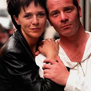 Actor Peter Mullin August 1998 with actress Fiona Bell from the Tartan short film called