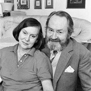 Actor Peter Sallis with his wife Elaine Usher. 27th March 1987