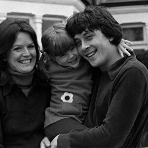Actor Richard Beckinsale with girlfreind Judy Low and daughter Kate Beckinsale