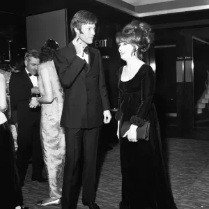 Richard Chamberlain and Veronica Strong at Royal Garden Hotel Print, 7th January 1968 Richard Chamberlain and Veronica Strong at Royal Garden Hotel Print, 7th January 1968