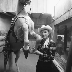 Roy Rogers with Trigger, Apple Valley California Print