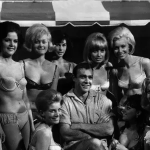 Sean Connery on the Set of Goldfinger Print, April 1964