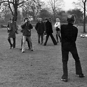 Actor-singer Jess Conrad challenged Actor Larry Taylor to a duel in Regents Park because