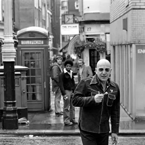 Actor: Telly Savalas (Kojack the Brooklyn cop on T. V. ) is in London for a few days to