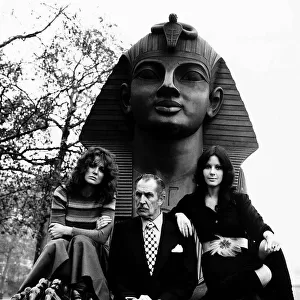 Actor Vincent Price as Dr Phibes with actresses Fiona Lewis
