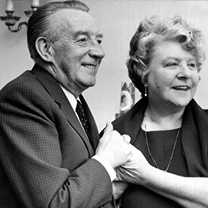 Actor Wilfred Pickles seen here with Irene Handl April 1970