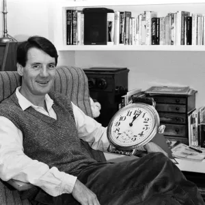 Actor and writer Michael Palin in his study at home. 7th November 1984 Actor and writer Michael Palin in his study at home. 7th November 1984