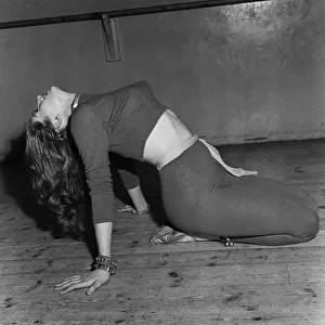 Actress Anita Ekberg 1955 dancing