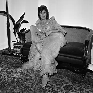 Actress Anna Karen at home. 25th July 1970