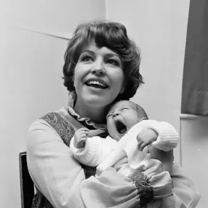 Anne Reid at Home with Newborn Son Print, 1971
