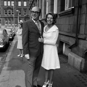 Actress Anne Reid marries Peter Eckersley Print, 22nd May 1971 Actress Anne Reid marries Peter Eckersley Print, 22nd May 1971