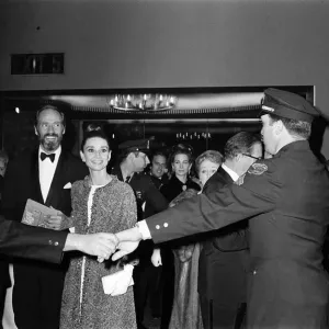 Actress Audrey Hepburn arrives for the premiere of My Fair Lady in New York Actress Audrey Hepburn arrives for the premiere of My Fair Lady in New York