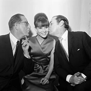 Actress Audrey Hepburn pictured with Stan Holloway (left