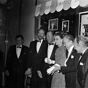 Actress Audrey Hepburn at the premiere of My Fair Lady in New York