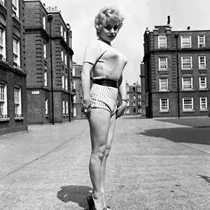 Actress Barbara Windsor at the age of 19 August 1956
