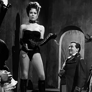 Actress Diana Rigg in a scene from the televison programme The Avengers 1965