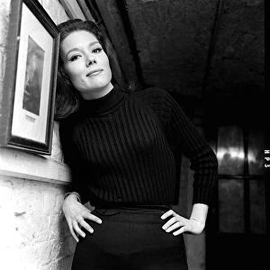 Actress Diana Rigg star of New Avengers 1964 hand on hip