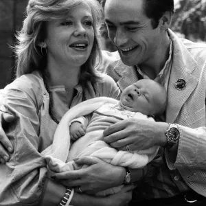 Actress Hayley Mills and actor Leigh Lawson proudly show off their love child for Actress Hayley Mills and actor Leigh Lawson proudly show off their love child for