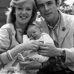 Actress Hayley Mills and actor Leigh Lawson proudly show off their love child for Actress Hayley Mills and actor Leigh Lawson proudly show off their love child for
