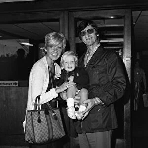 Actress Hayley Mills arrived at Heathrow Airpot today with her son Crispian