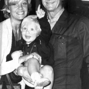 Hayley Mills with Roy Boulting Print at Heathrow Airport
