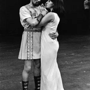 Actress Helen Mirren, aged 18, at a rehearsal playing the Egyptian queen Cleopatra in Actress Helen Mirren, aged 18, at a rehearsal playing the Egyptian queen Cleopatra in
