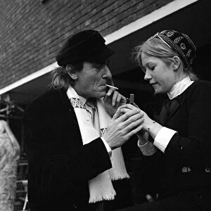 Actress Helen Mirren January 1969 And Eric Porter leaves with the Royal Shakespeare
