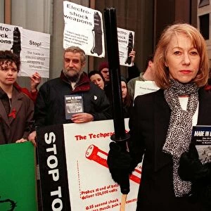 Actress Helen Mirren outside the Director of Public Prosecutions Office where she will