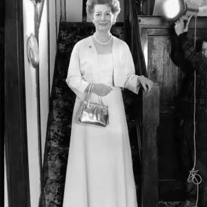 L'actrice Jean Alexander qui joue Hilda Ogden dans Coronation Street. Décembre 1987. L'actrice Jean Alexander qui joue Hilda Ogden dans Coronation Street. Décembre 1987.