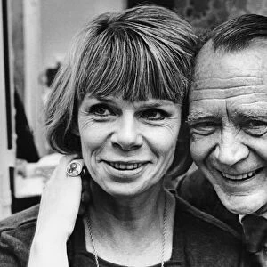 Actress Jill Bennett pictured with co-star John Mills at the Theatre Royal in Newcastle