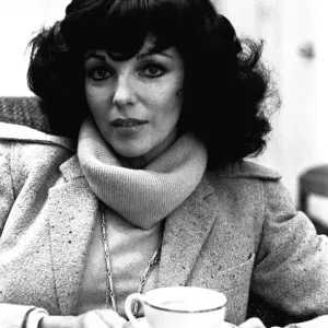 Actress Joan Collins in Newcastle on 27th February 1980 to promote her latest film