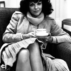 Actress Joan Collins in Newcastle on 27th February 1980 to promote her latest film