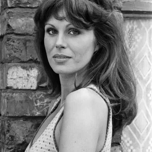 Joanna Lumley Print - 5th July 1973 Coronation Street Set Photo Joanna Lumley Print - 5th July 1973 Coronation Street Set Photo