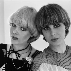 Actress Joanna Lumley with the winner of the Purdey haircut competition winner Actress Joanna Lumley with the winner of the Purdey haircut competition winner