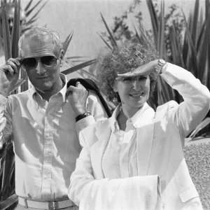 Joanne Woodward with Paul Newman, Cannes Film Festival Print 1987