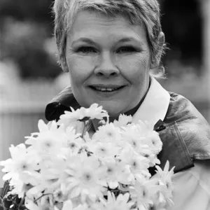 Actress, Judi Dench. 10th April 1987